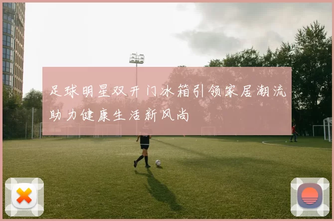 足球明星双开门冰箱引领家居潮流助力健康生活新风尚